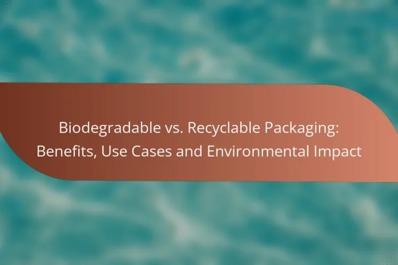 Biodegradable vs. Recyclable Packaging: Benefits, Use Cases and Environmental Impact