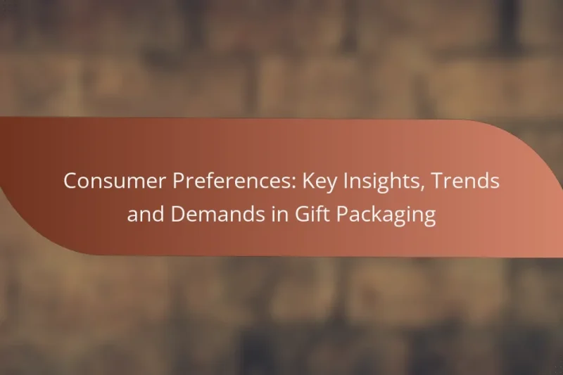 Consumer Preferences: Key Insights, Trends and Demands in Gift Packaging