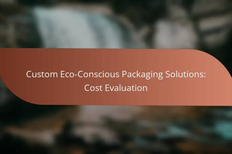 Custom Eco-Conscious Packaging Solutions: Cost Evaluation