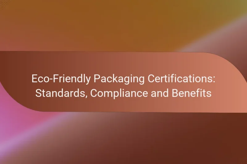 Eco-Friendly Packaging Certifications: Standards, Compliance and Benefits