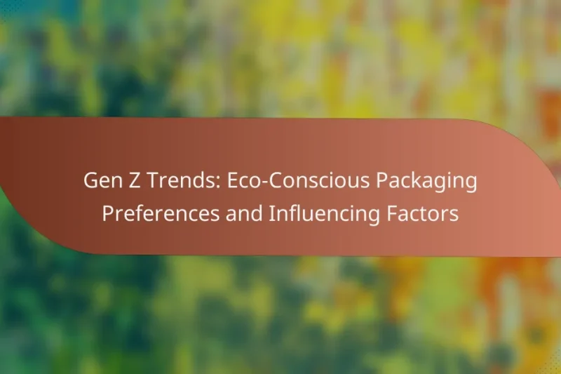 Gen Z Trends: Eco-Conscious Packaging Preferences and Influencing Factors