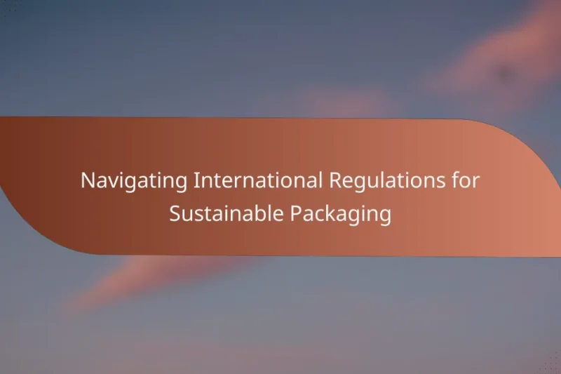 Navigating International Regulations for Sustainable Packaging