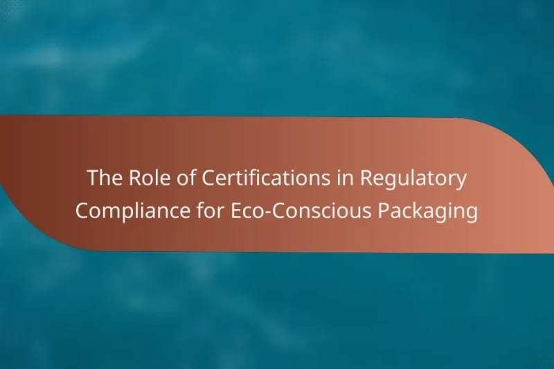 The Role of Certifications in Regulatory Compliance for Eco-Conscious Packaging