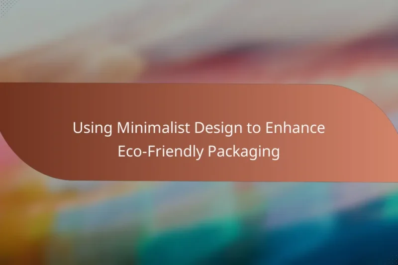 Using Minimalist Design to Enhance Eco-Friendly Packaging