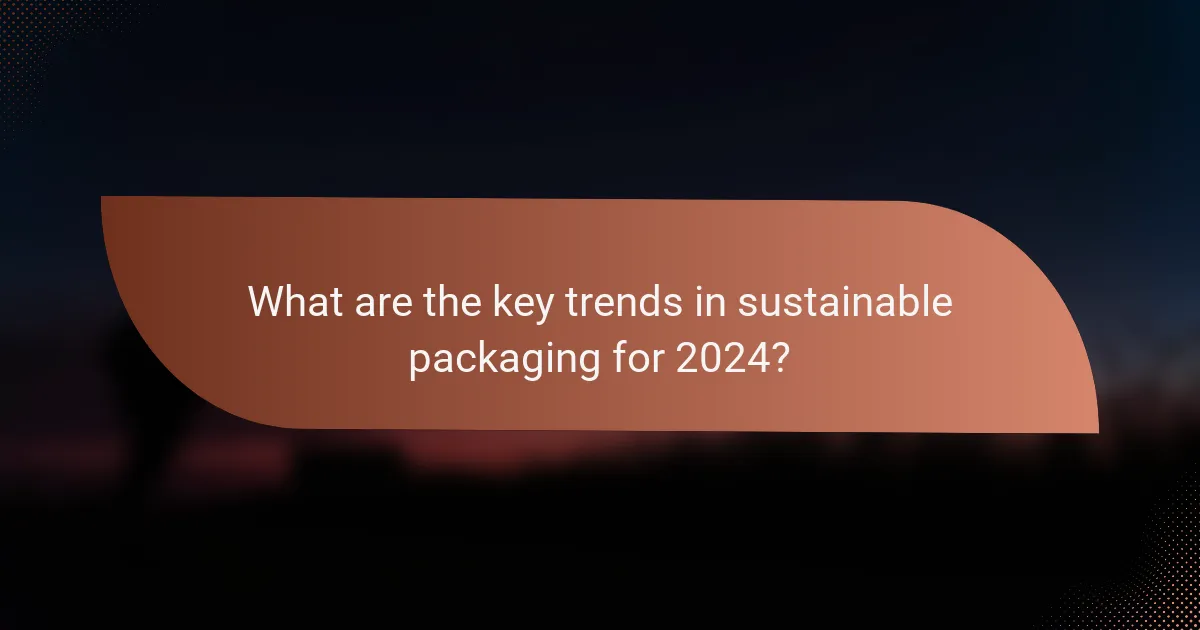 What are the key trends in sustainable packaging for 2024?